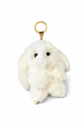 Fluffy Bunny Bag Charm