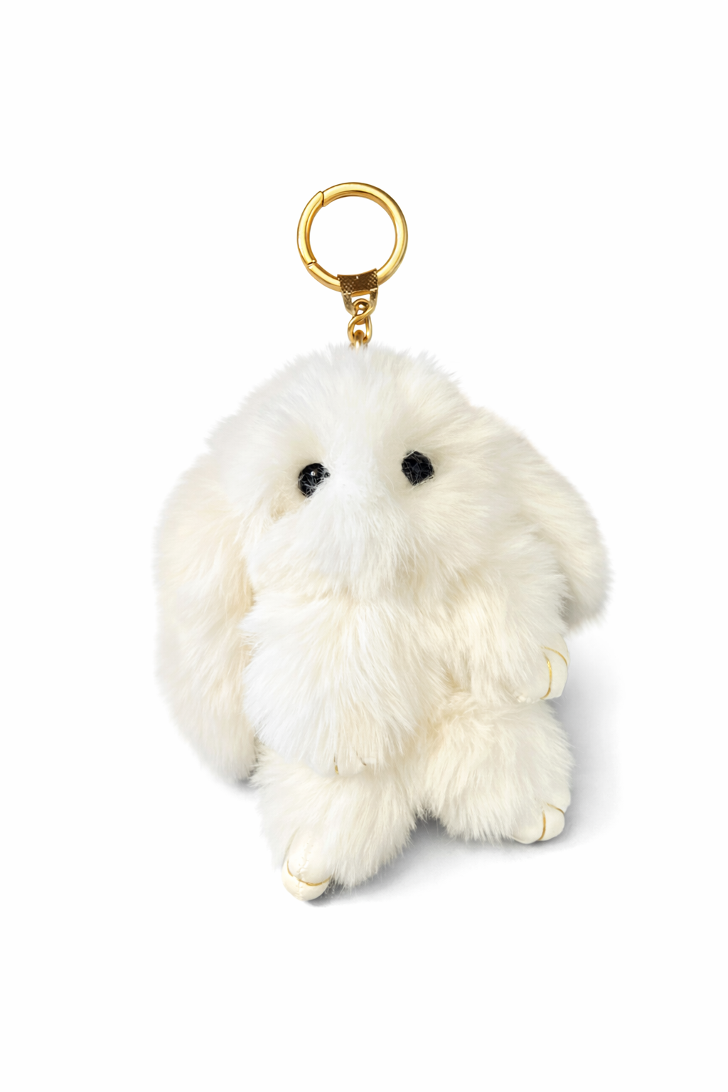 Fluffy Bunny Bag Charm