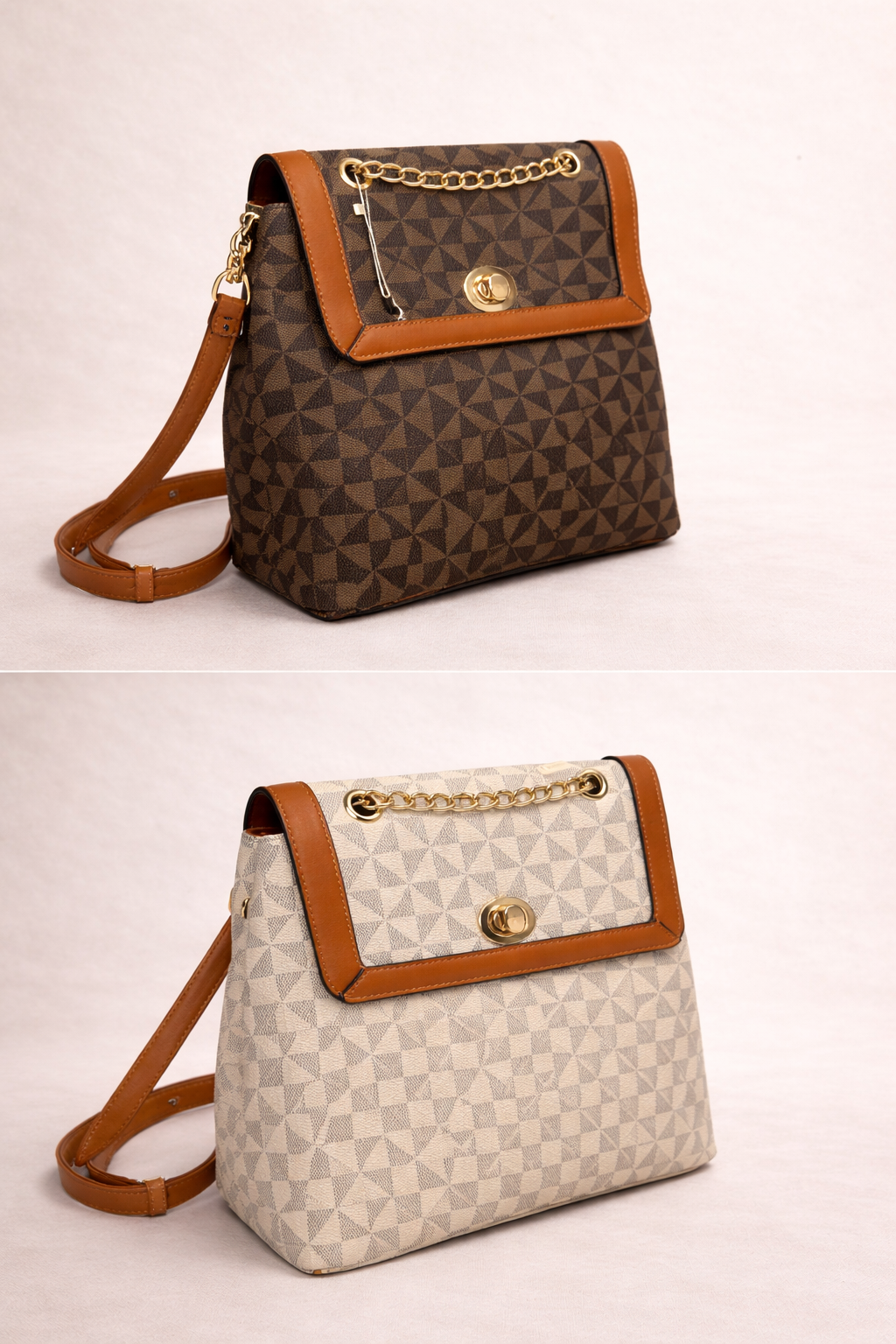 Geometric Print Backpack