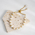 Freshwater Pearl & Gold Bead Adjustable Bracelet