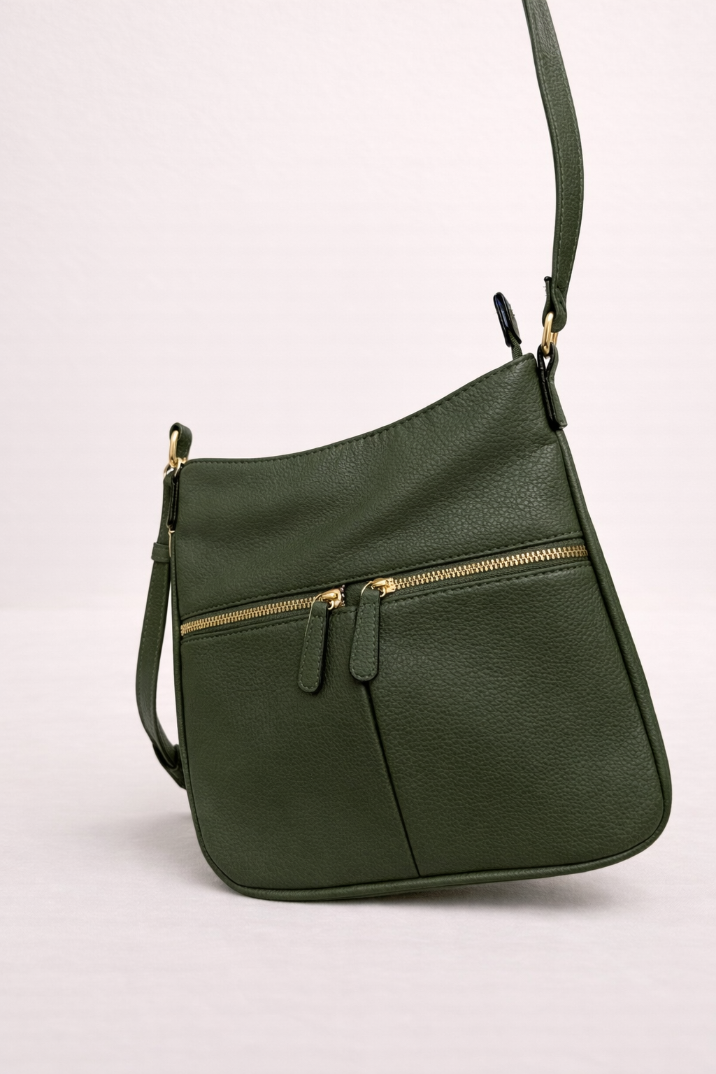 Olive Multi-Pocket Crossbody