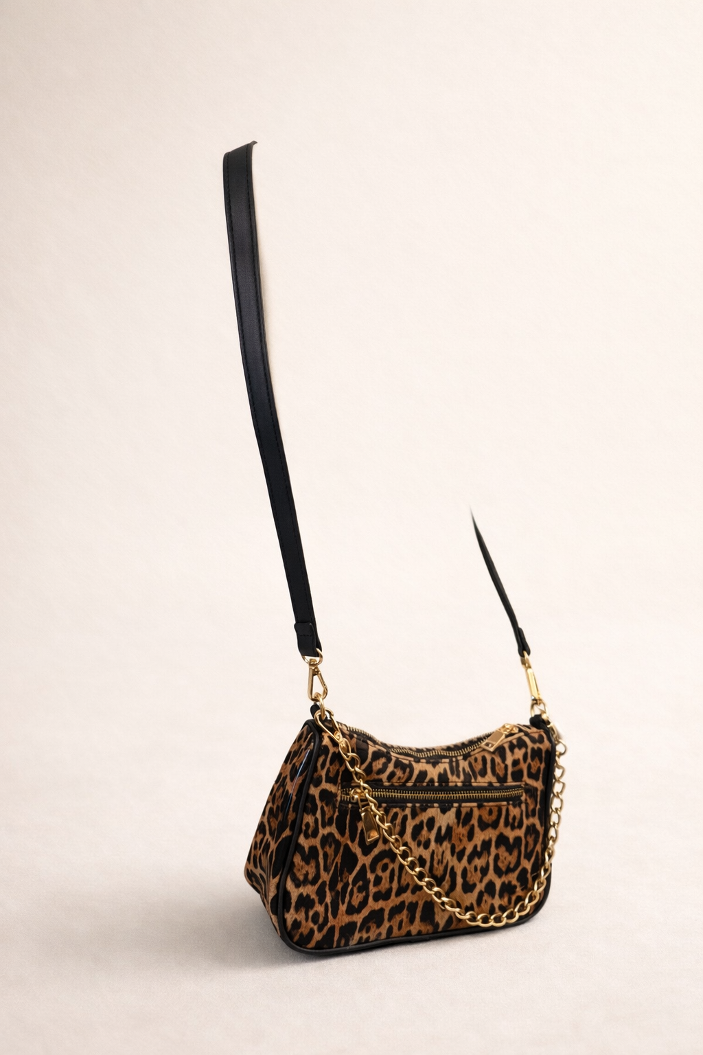 Leopard Print Chain Crossbody