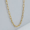Gold Paperclip Chain Necklace